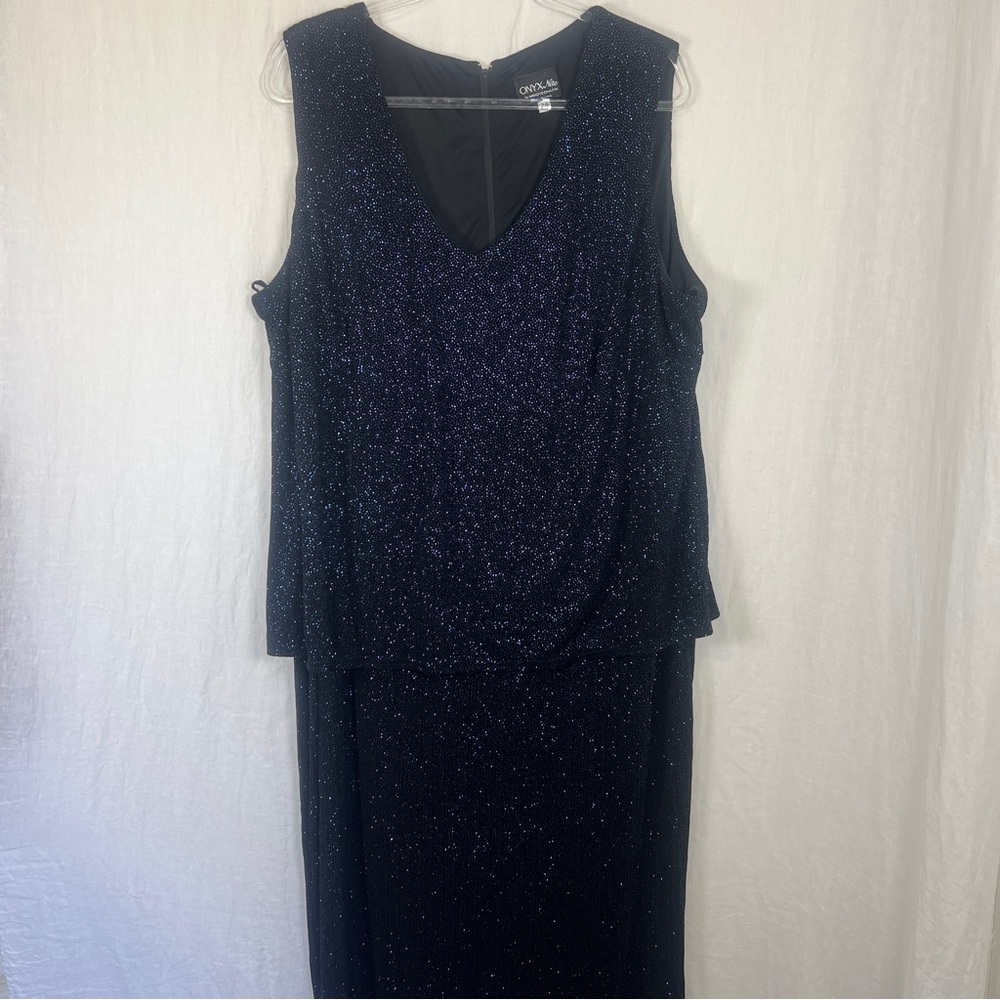 Onyx Nite by Wendye Chaitan Sleeveless Dress